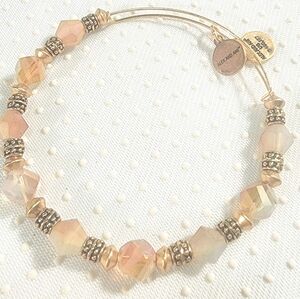 Alex and Ani Gold and Yellow Beaded Bracelet.